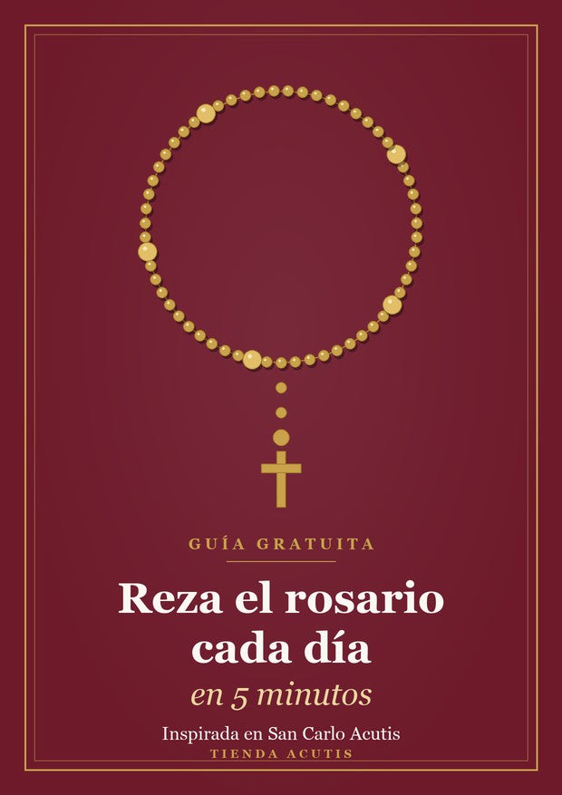 Portada de la guía: Reza el rosario cada día en 5 minutos